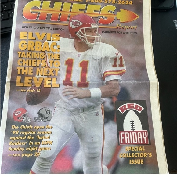 1998 Kansas City Chiefs Newspaper Red Friday Edition - Picture 1 of 6